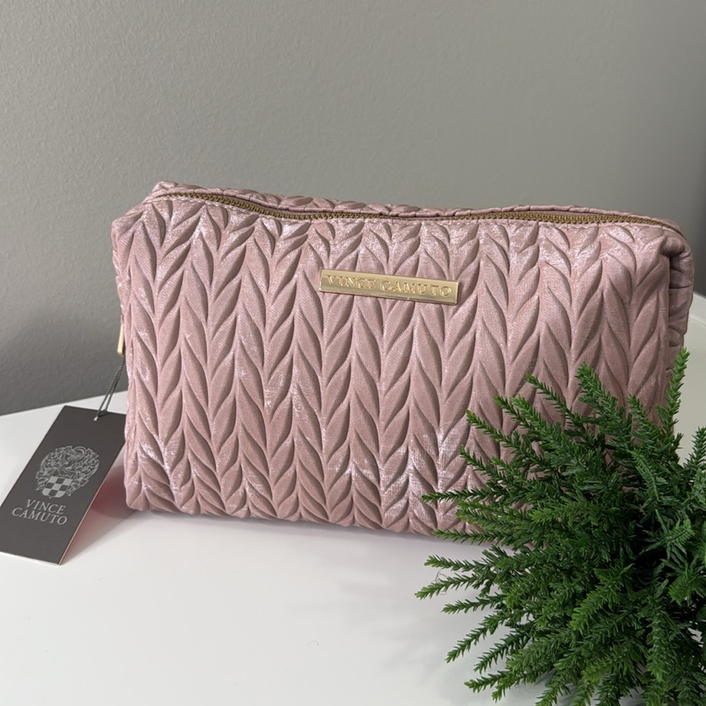 🎀 Pink makeup bag cosmetic case